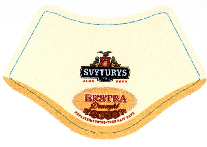 Prekės ženklas: ŠVYTURYS 1784 ALUS BEER EKSTRA